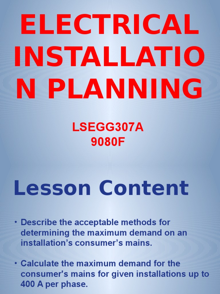 04 Maximum Demand PDF Hvac Electrical Wiring