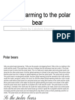 Global Warming To The Polar Bear: Done by Lakshmi Apoorva