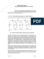 Band Pass Filter Design Part 2. Band Pass Filters From First Principles Richard Harris G3OTK