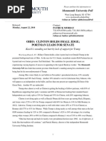 Monmouth University Poll - Ohio August 23