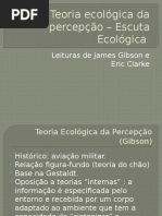 Teoria Ecológica Da Percepção – Escuta Ecológica