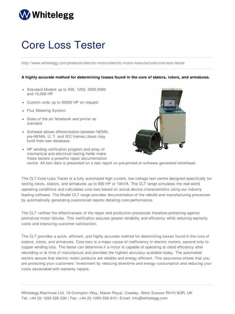 Core Loss Testing Solutions | PDF | Electric Motor | Software Testing