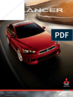 2008 - Mitsubishi - Lancer - Fact - Sheet 2 PDF