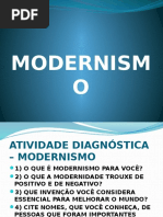 Atividade Diagnóstica Modernismo