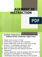 2 - Management of Instruction