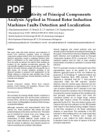 On the Sensitivity of Principal Components Analysis Applied to the Wound Rotor Induction Machines Faults Detection and Localization