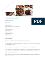 Resepi Chocolate Lava Cake