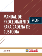 321880130 Nuevo Manual de Procedimientos Para Cadena de Custodia Fiscalia General de La Nacion Colombia