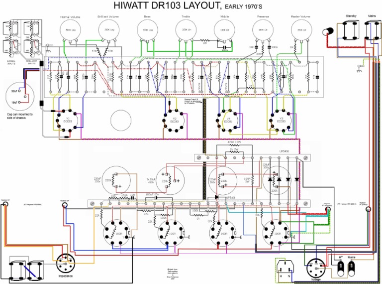Dr 103 Hiwatt Layout