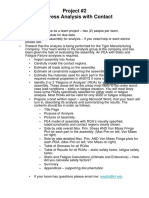 Project #2 3D Stress Analysis With Contact: Requirements