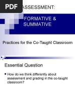 04 Formative and Summative Assessment Practices For The Co-Taught Classroom