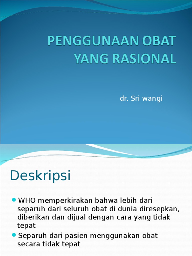 Penggunaan Obat Yang Rasional | PDF