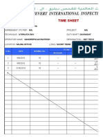 Exova Time Sheet