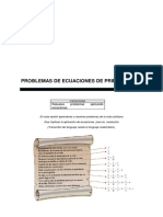 Resolver problemas de ecuaciones de primer grado