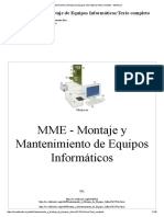 Mantenimiento y Montaje de Equipos Informáticos