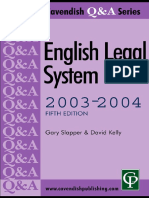 Gary Slapper-Q&A English Legal System 2003-2004 5ED (Cavendish Q & A Series) (2003)