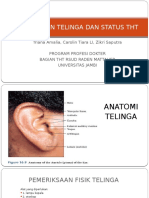 Pemeriksaan Telinga Dan Status THT