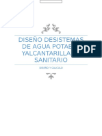 Diseño Desistemas de Agua Potable Yalcantarillado Sanitario