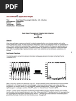 Basic Signal Procesing for Vibration Data Colleciton