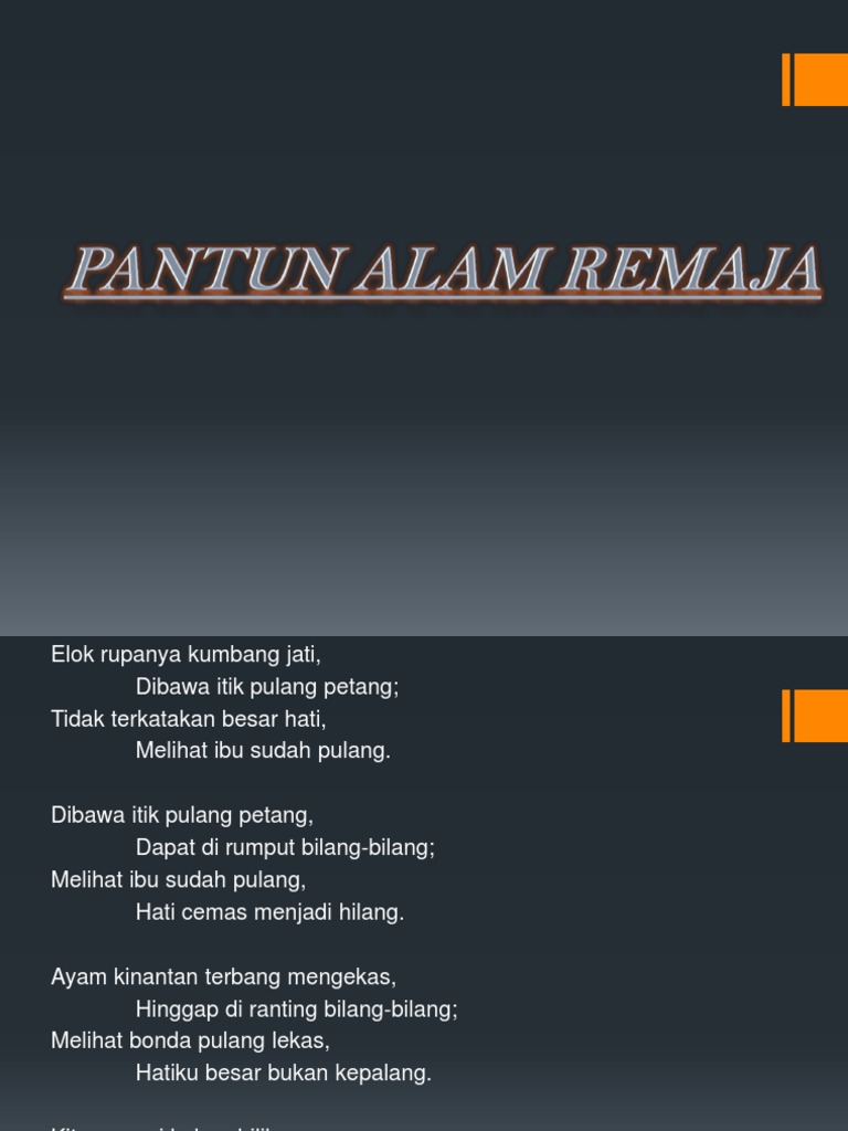 Pantun Alam Remaja Pdf