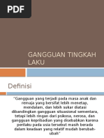 Gangguan Tingkah Laku