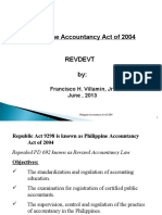 Accountancy Act of 2004 Revised