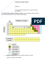 Química Geral Classificação Periódica Moderna