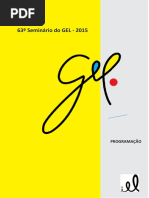 PROGRAMAÇÃO FINAL GEL 2015 em 29 de junho