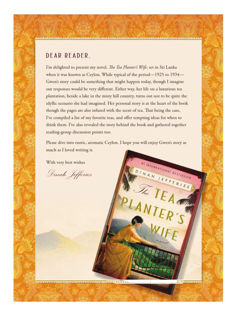 The Tea Planter's Wife Book Club Kit PDF Tea Nature