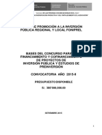 BASES DEL CONCURSO PARA EL FINANCIAMIENTO Y COFINANCIAMIENTO DE ESTUDIOS DE PREINVERSION.pdf