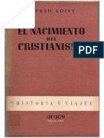 Loisy Alfred - El Nacimiento Del Cristianismo PDF