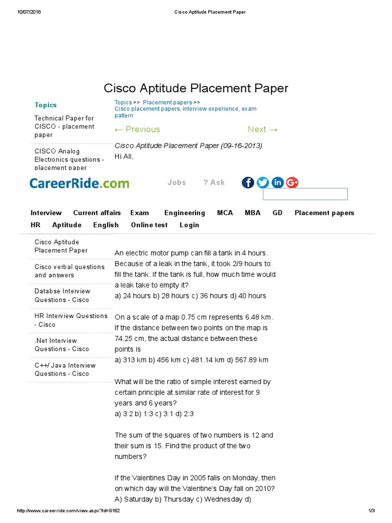 aptitude-placement-paper-test-assessment-technology-free-30-day-trial-scribd