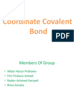 Coordinate Covalent Bond