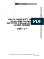 Seleccion de Tarifas Electricas en Baja Tension