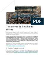 7 Maneras de Limpiar Tu Mente PDF