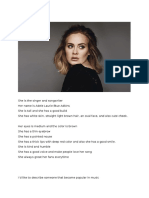 Describing Adele