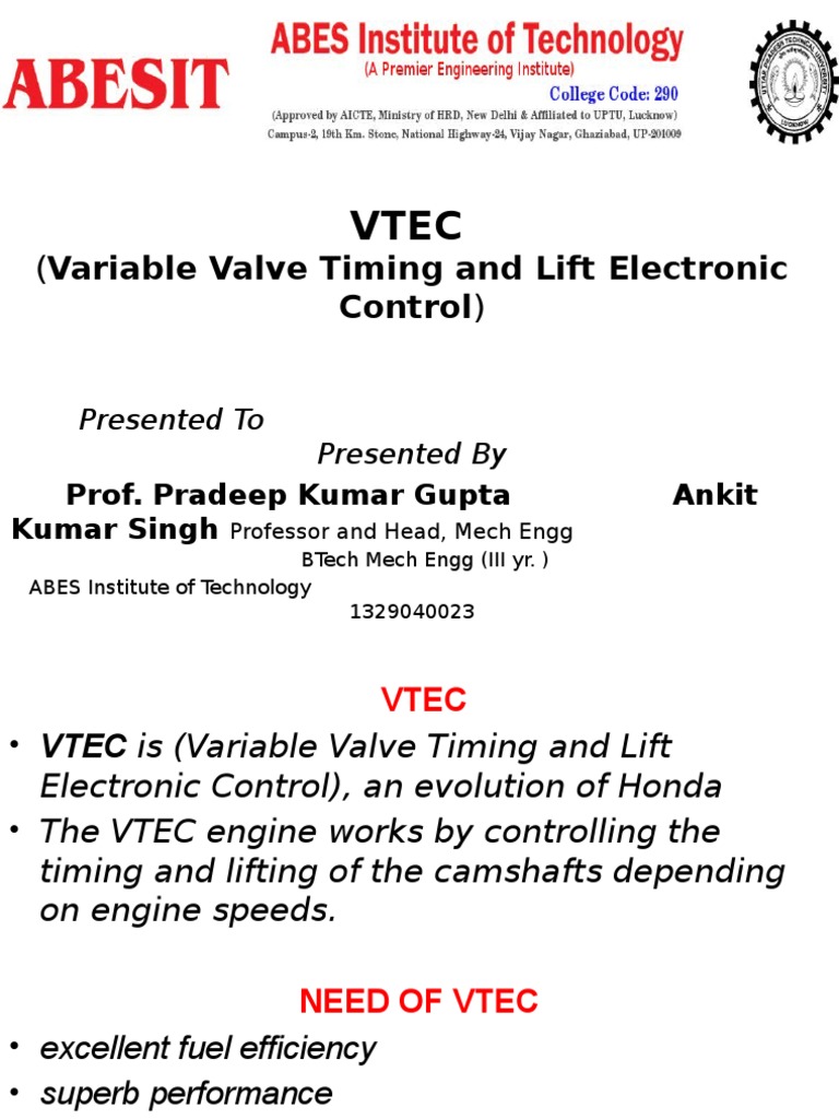 VTEC | PDF