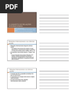 1 - O Conceito de Relações Internacionais