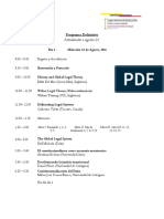 Programa Conferencias Centrales y Mesas de Trabajo