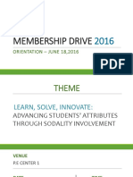 Membership Drive 2016-Orientation