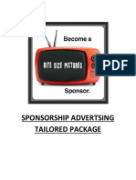 Sponsorship Advertsing Package