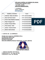 Procedimiento trabajo campo