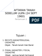 Pendaftaran Tanah Sebelum Uupa (24 Sept 1960