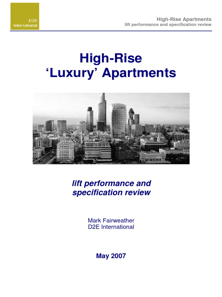 High-Rise Luxury Apartment Lift Review | PDF | Elevator | Apartment