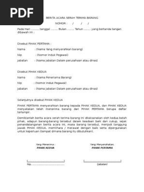 Berita Acara Serah Terima Barangdocx