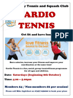 Cardio Tennis Poster