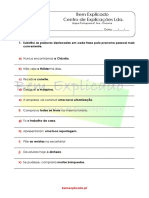 5.2 Ficha de Trabalho Conjugação Do Verbo Com o Pronome Pessoal 1