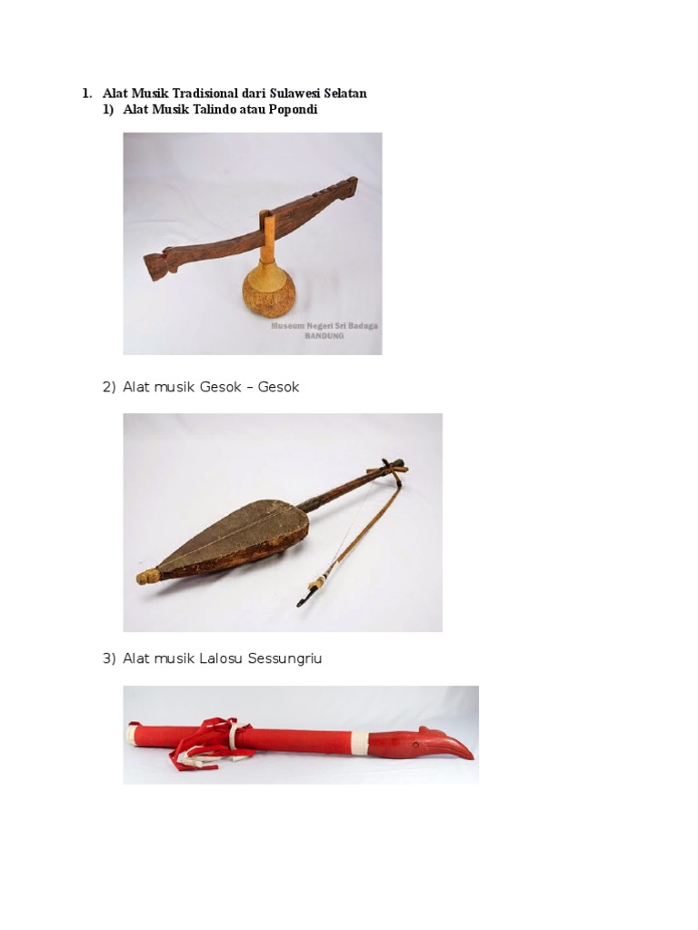 Regulae Gambar Alat Musik Popondi