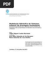 Modelação Hidráulica de Sistemas Urbanos de Drenagem Sustentável