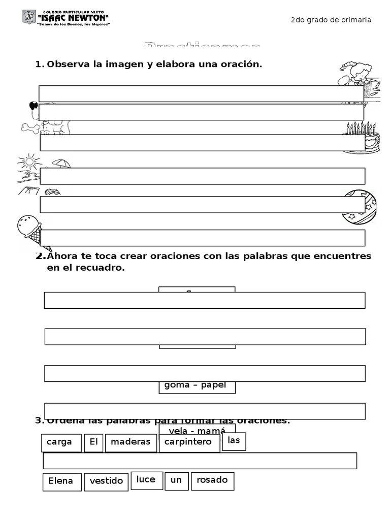 Fichas 2do Grado - Comunicación | PDF